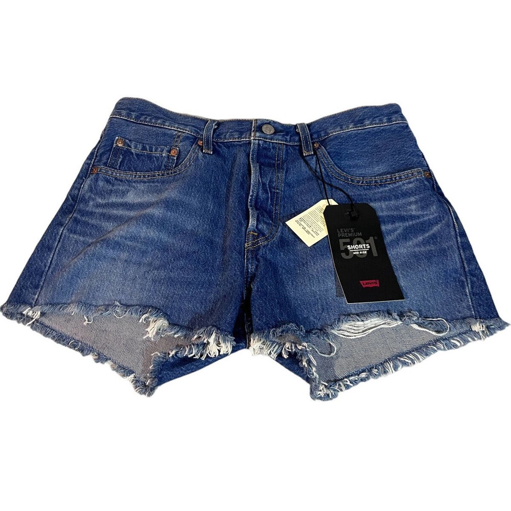Levi’s 501 Raw Hem Shorts Size 10 New With Tags